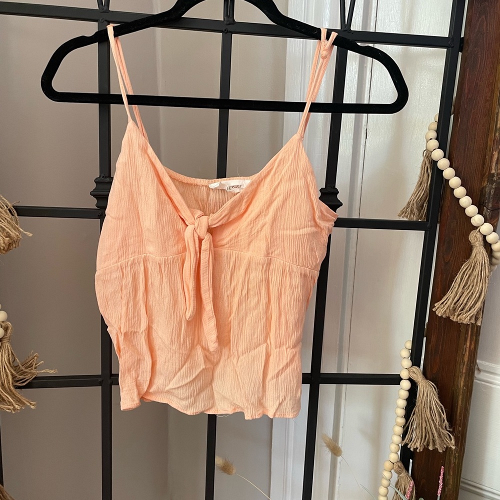 Pink Rose Tank juniors size L